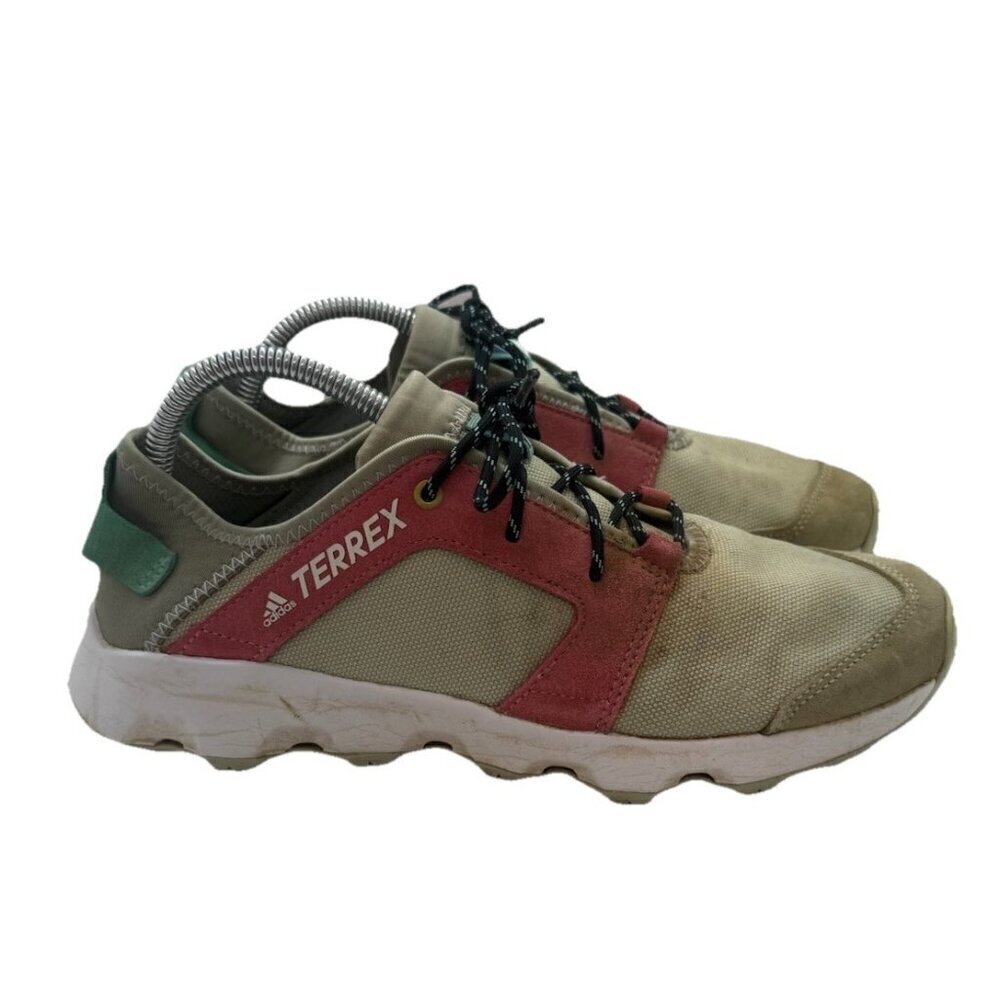 ADIDAS TERREX FX5959 Voyager Sleek Blue/Salmon Hiking Shoes Women's Size 9.5